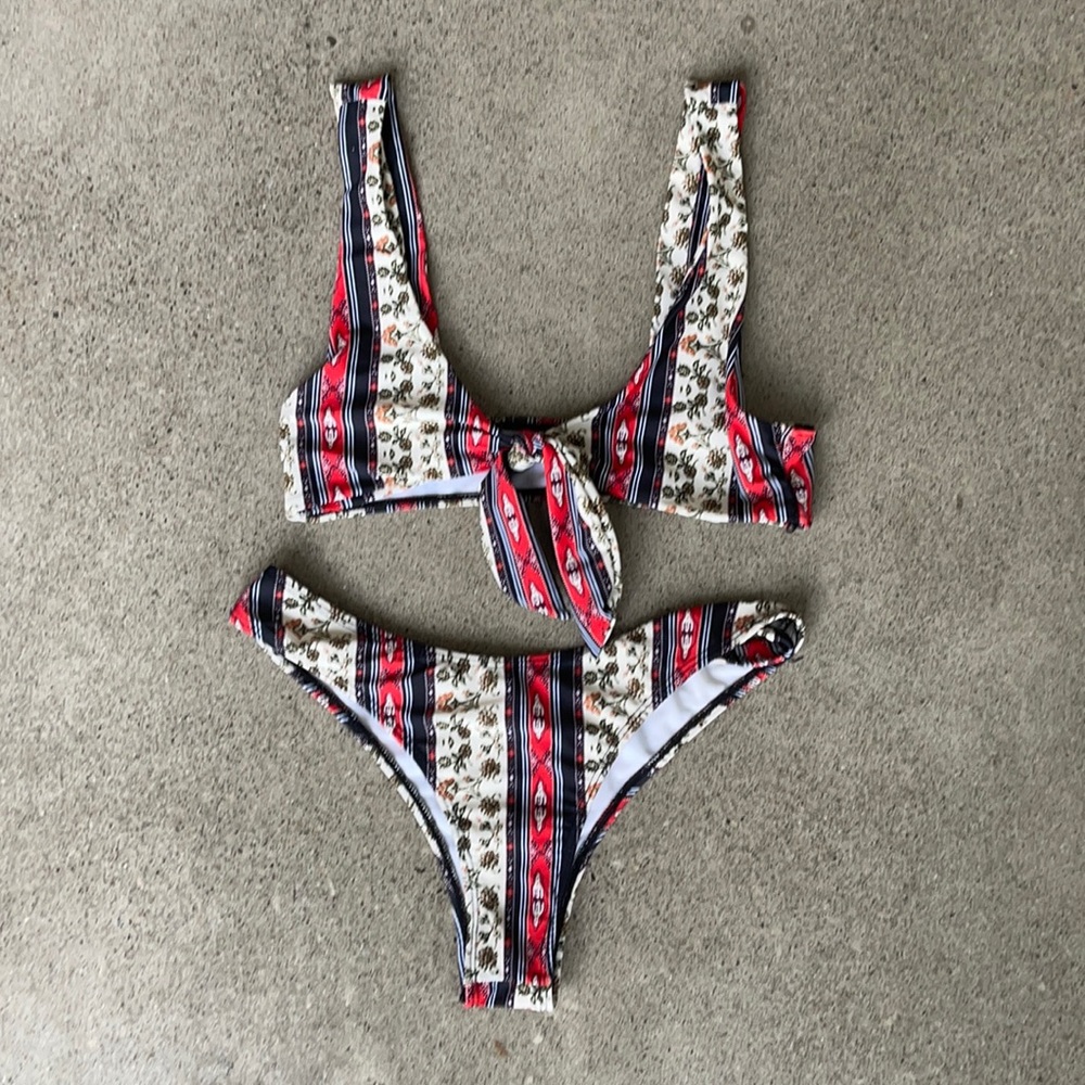 Zaful Boho Cheeky Bikini